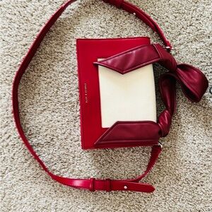 Charles Keith Faux Leather and Canvas Vintage Bag